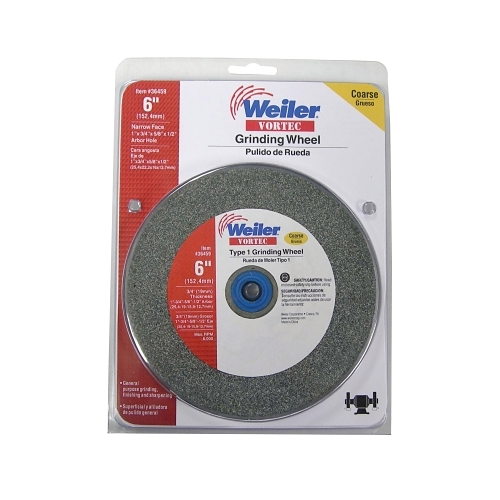Weiler Vortec Pro® Type 1 Grinding Wheels, 6 X 3/4, 1Inches