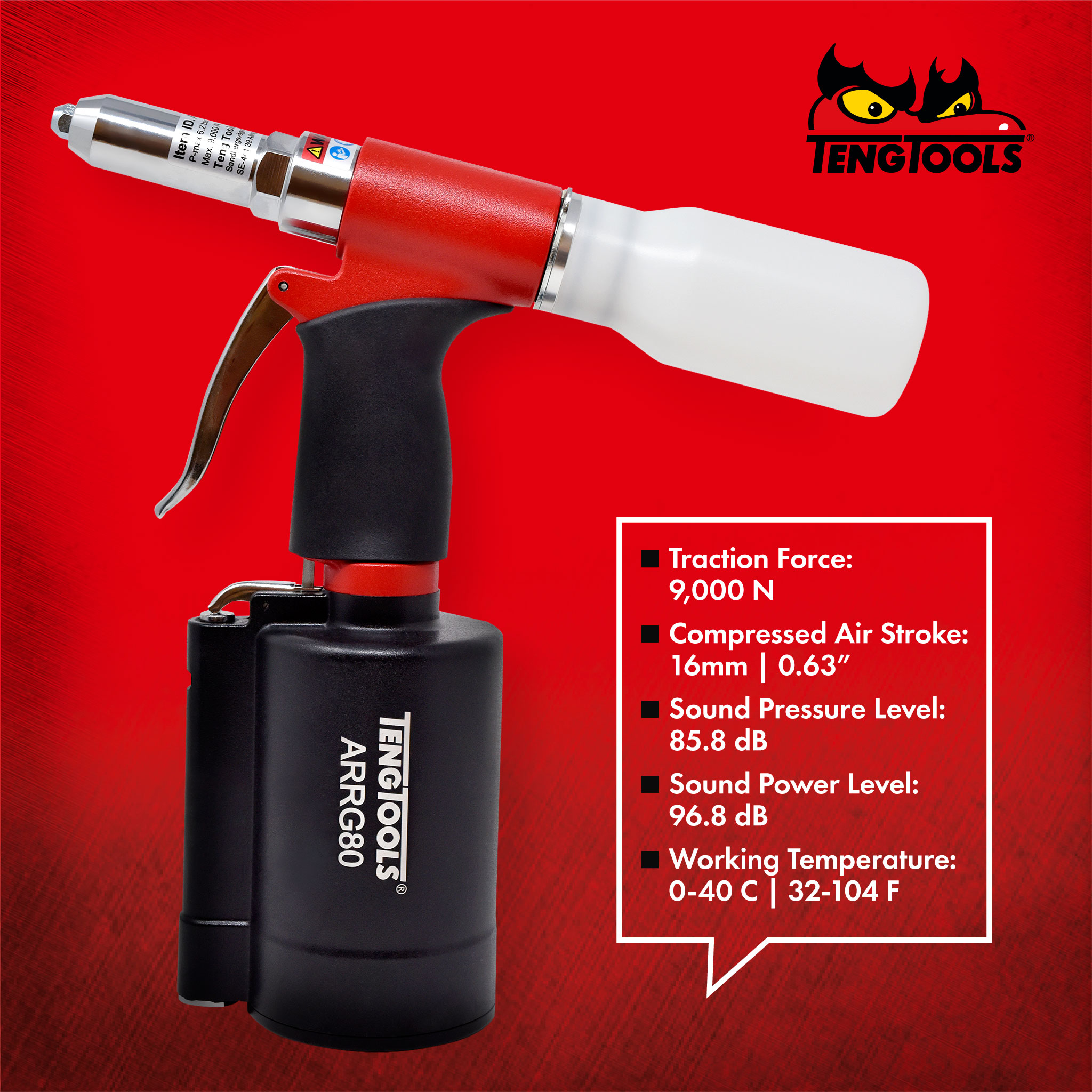 Teng Tools Professional Heavy Duty Pneumatic Air Rivet Gun eBay