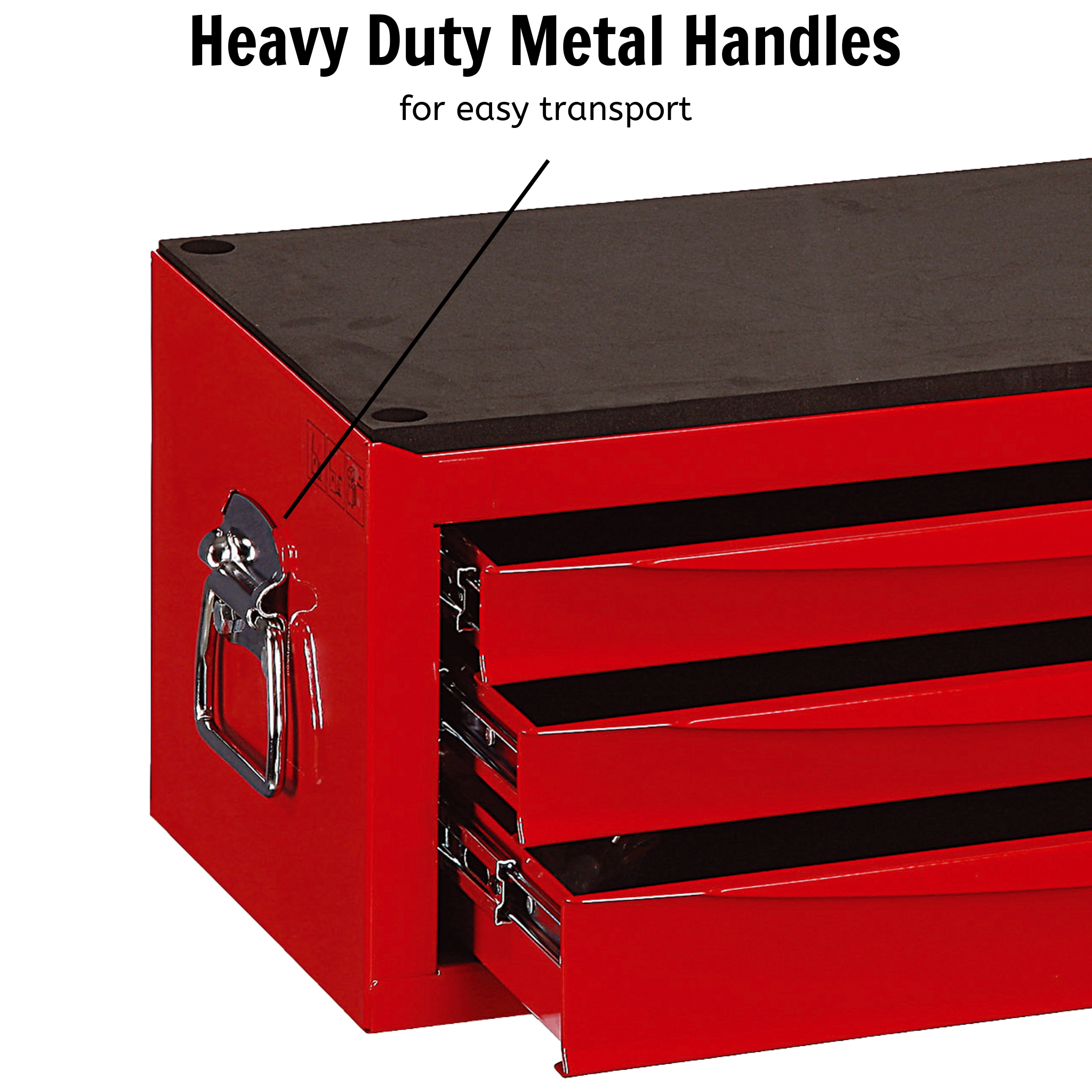 Teng Tools TC803USV 3 Drawer Portable Lockable Middle Tool Box
